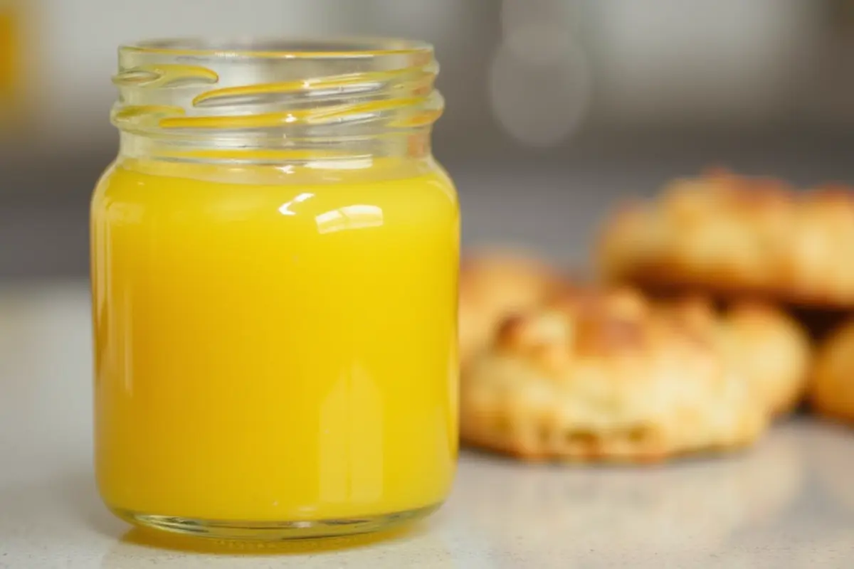 Why did my lemon curd turn green? Homemade lemon curd in a jar.