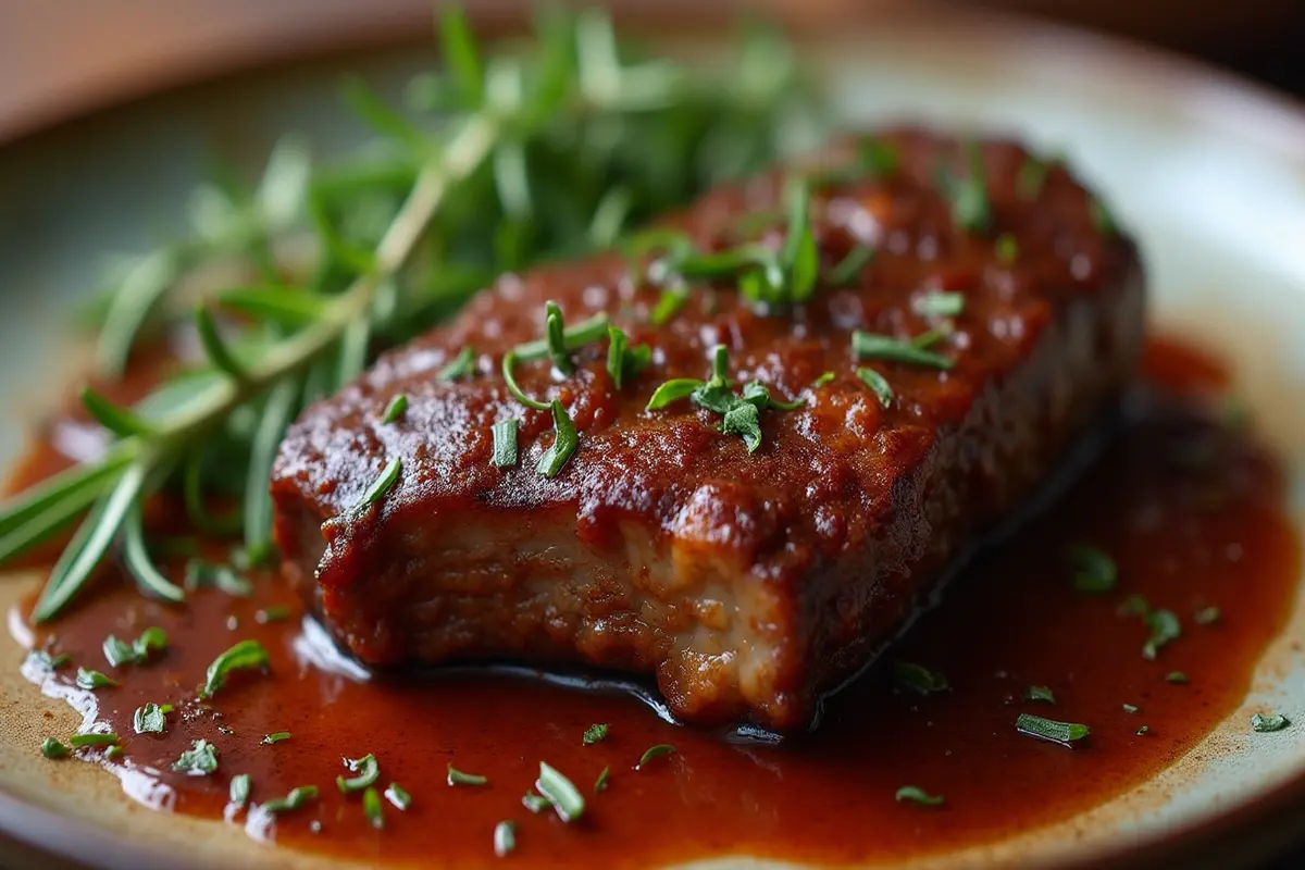 Delicious *boneless beef ribs recipe* with a rich sauce.