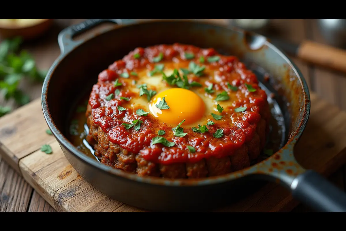 Sliced eggless meatloaf on a cutting board, what happens if you don’t put an egg in meatloaf?