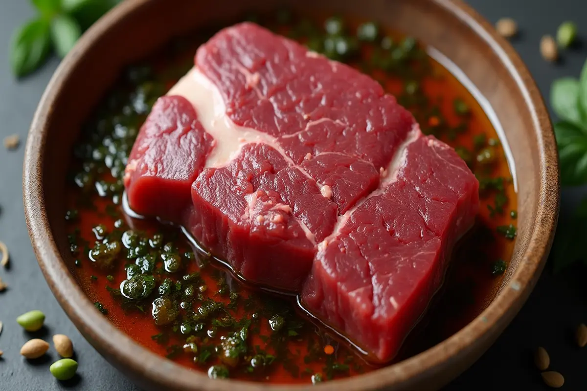 A variety of liquids to tenderize meat, including vinegar, citrus juices, and dairy.