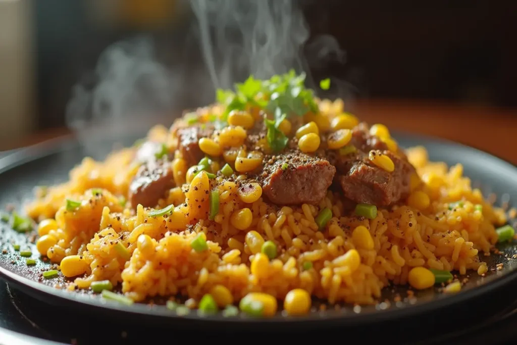 "Pepper Lunch Signature Pepper Rice Detail"