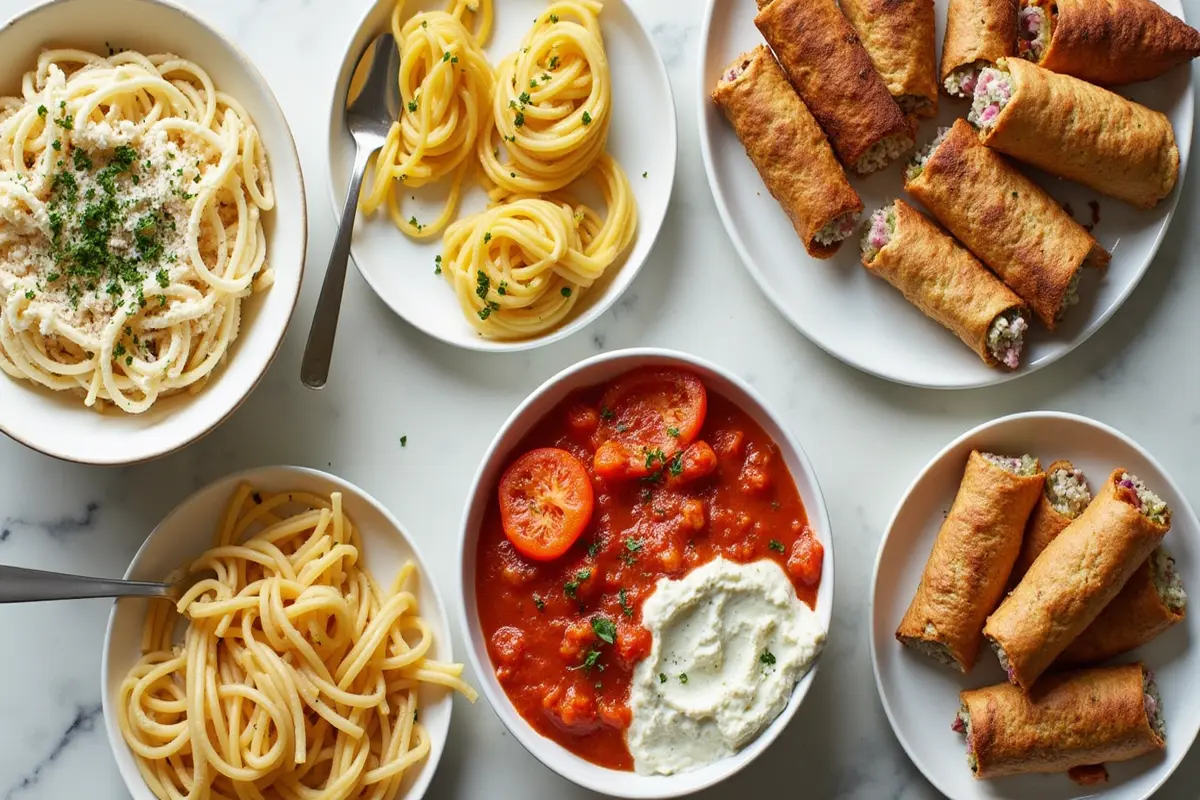 What do Italians eat ricotta with? A variety of dishes showcasing ricotta.