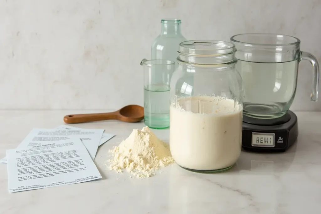 Sourdough Starter and tools