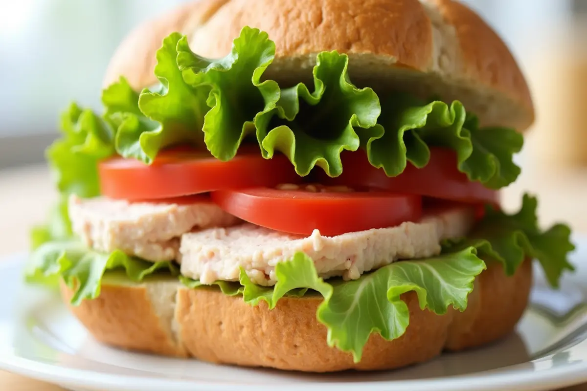 What is the healthiest deli lunch meat sandwich on whole-wheat.